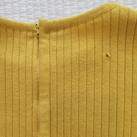 Gino Paoli Vintage Ribbed Knit Sweater Gold / Mustard - Picture 10 of 10